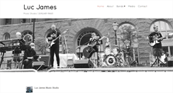 Desktop Screenshot of lucjamesmusicstudio.com