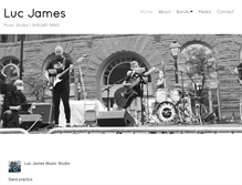 Tablet Screenshot of lucjamesmusicstudio.com